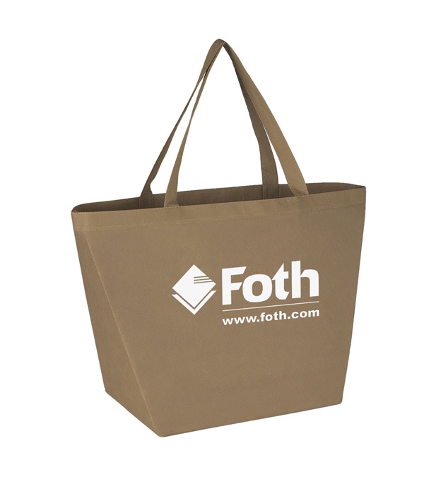 Budget Shopper Tote Bag with Logo