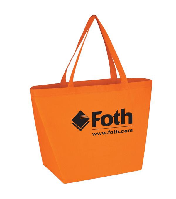 Budget Shopper Tote Bag with Logo