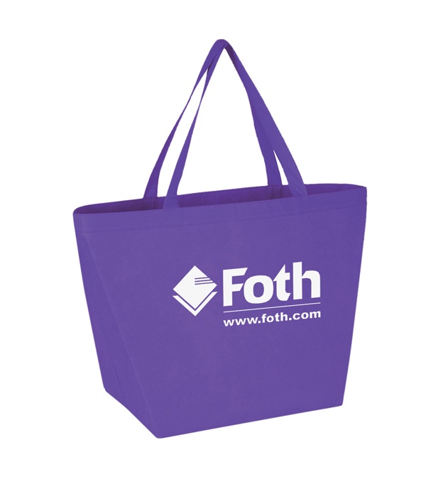 Budget Shopper Tote Bag with Logo