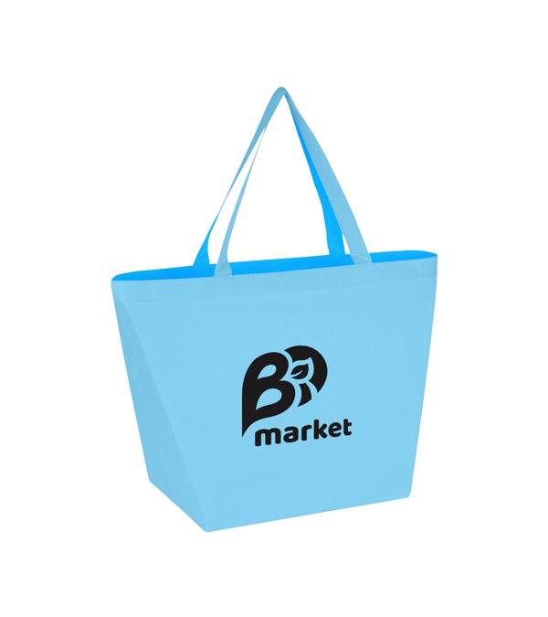 Budget Shopper Tote Bag with Logo