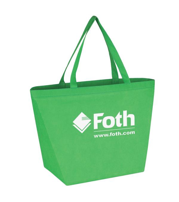 Budget Shopper Tote Bag with Logo