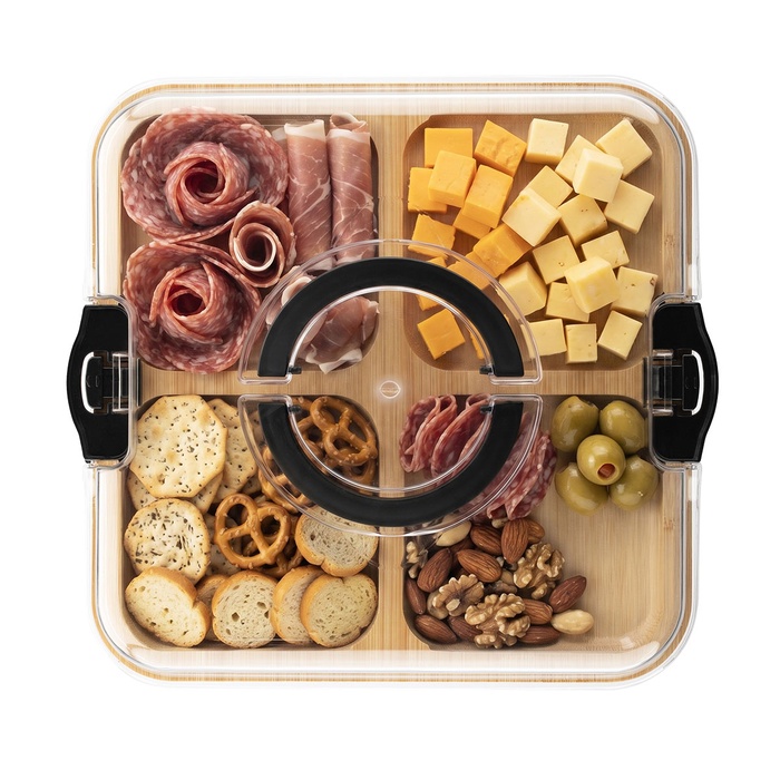 Portable Charcuterie Board With Lid