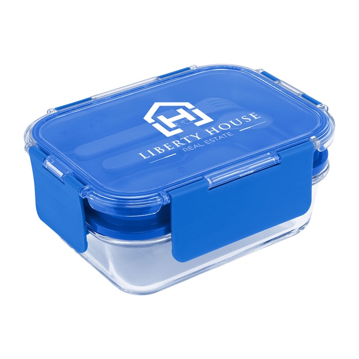 Recycled Double Decker Glass Bento Box
