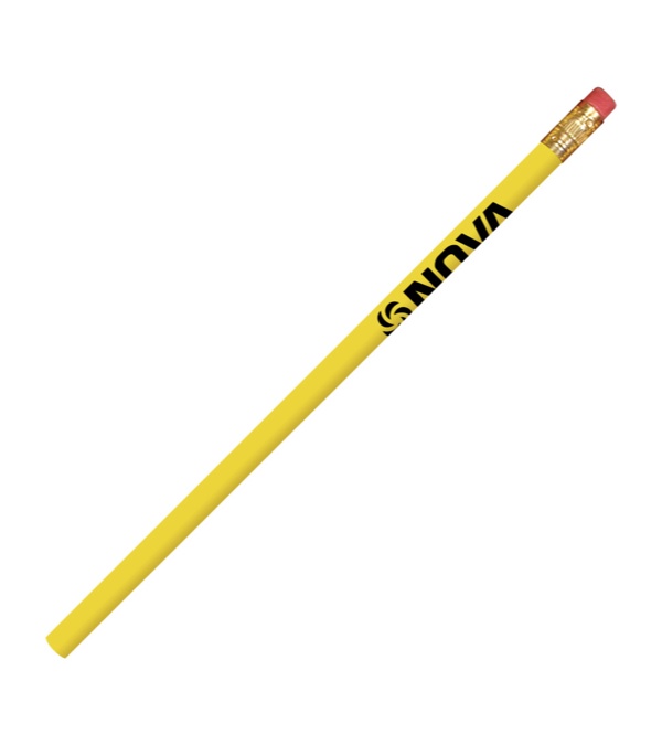 Pioneer Pencil with Brass Ferrule-Pink Eraser