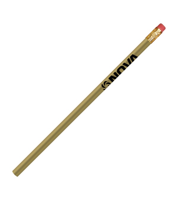 Pioneer Pencil with Brass Ferrule-Pink Eraser