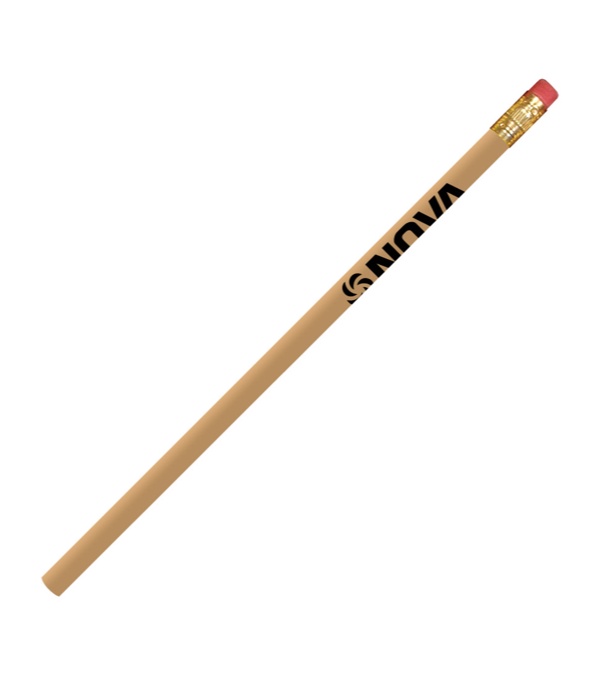 Pioneer Pencil with Brass Ferrule-Pink Eraser