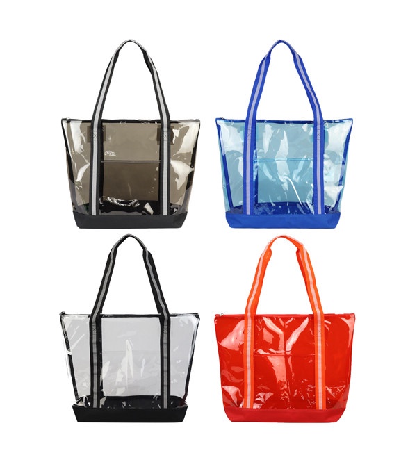Clear Tote With Zipper