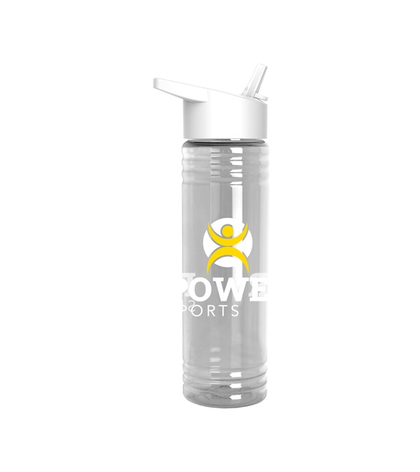 24 oz. Slim Fit Water Bottles with Flip Straw Lid