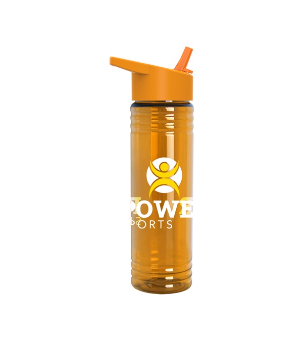24 oz. Slim Fit Water Bottles with Flip Straw Lid