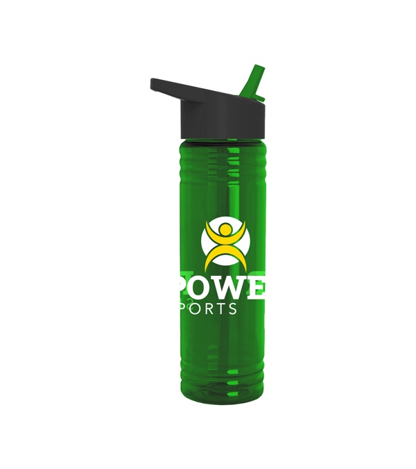 24 oz. Slim Fit Water Bottles with Flip Straw Lid
