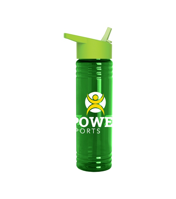 24 oz. Slim Fit Water Bottles with Flip Straw Lid