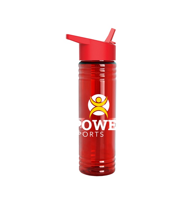 24 oz. Slim Fit Water Bottles with Flip Straw Lid