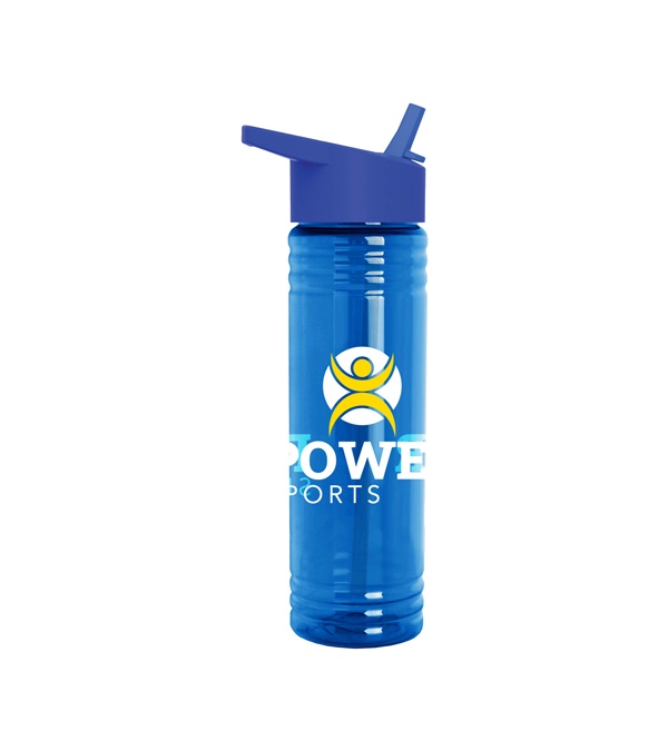 24 oz. Slim Fit Water Bottles with Flip Straw Lid
