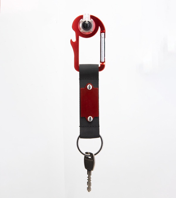 Clip & Sip Carabiner Bottle Opener Key Light