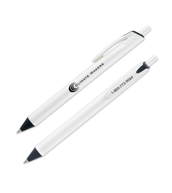 Allen White Barrel Pen