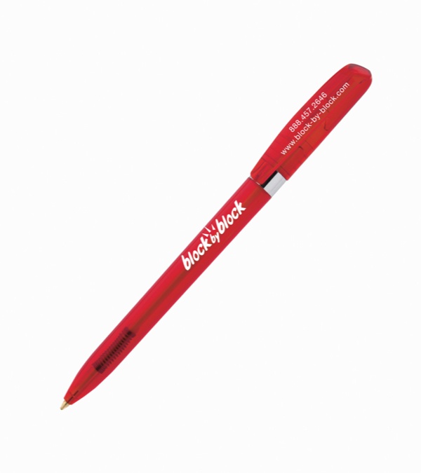 Pivo Clear Chrome Ring Pen