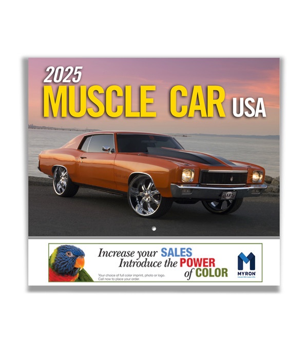 Muscle Car USA Custom Wall Calendar