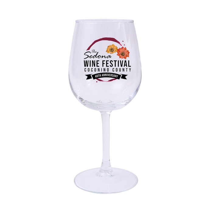 12 Oz. Full Color Wine Glass