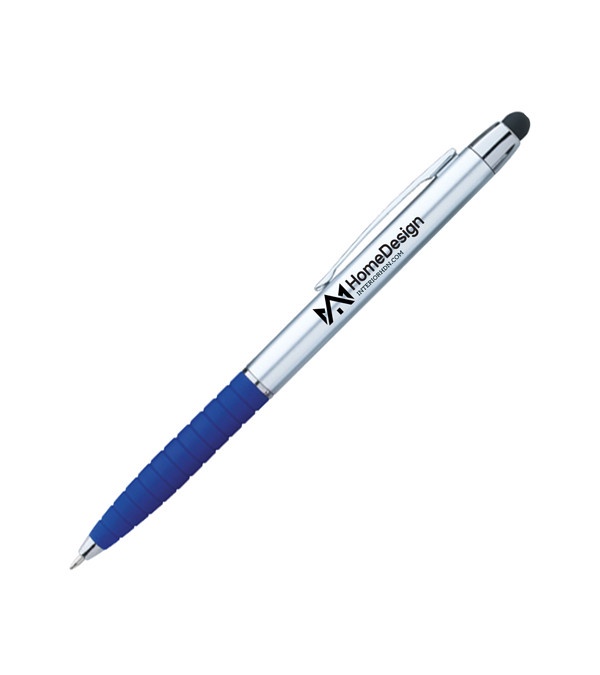 Custom Silver Cool Grip Stylus Pen