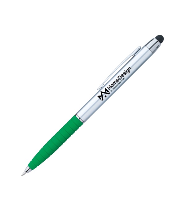 Custom Silver Cool Grip Stylus Pen