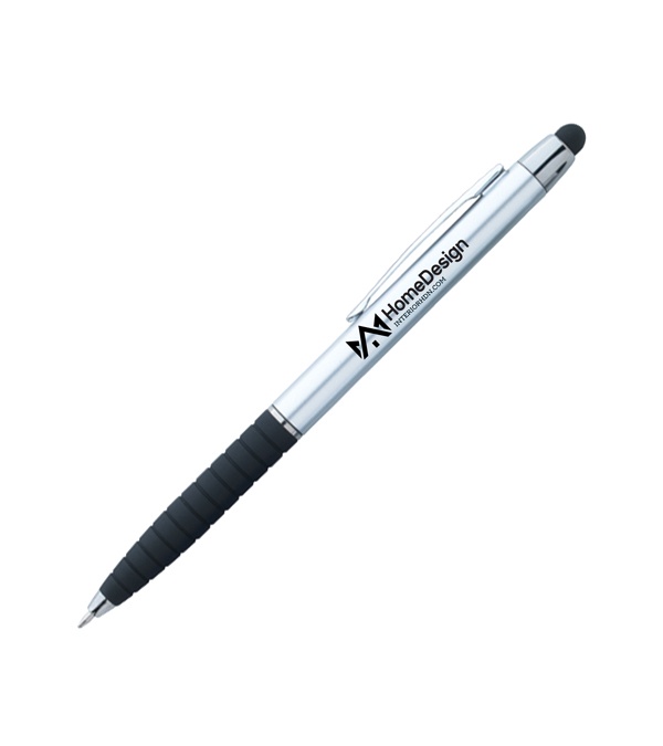 Custom Silver Cool Grip Stylus Pen