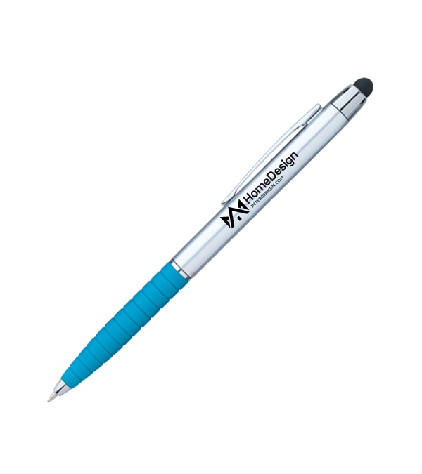 Custom Silver Cool Grip Stylus Pen