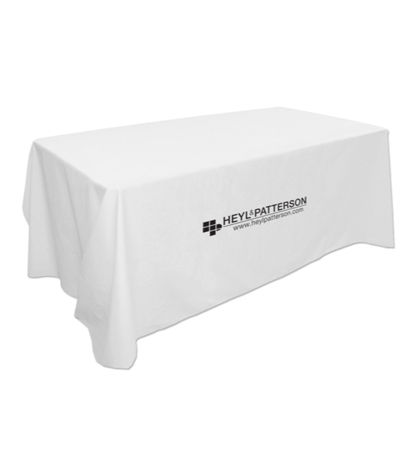 Customized 8' Flat 4 Sided Table Cover