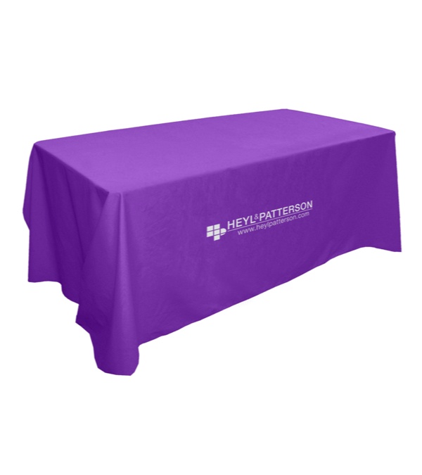 Customized 8' Flat 4 Sided Table Cover