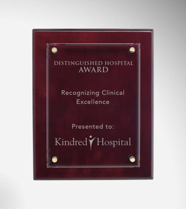 Floating Glass Plaque - 8 inch x 10 inch