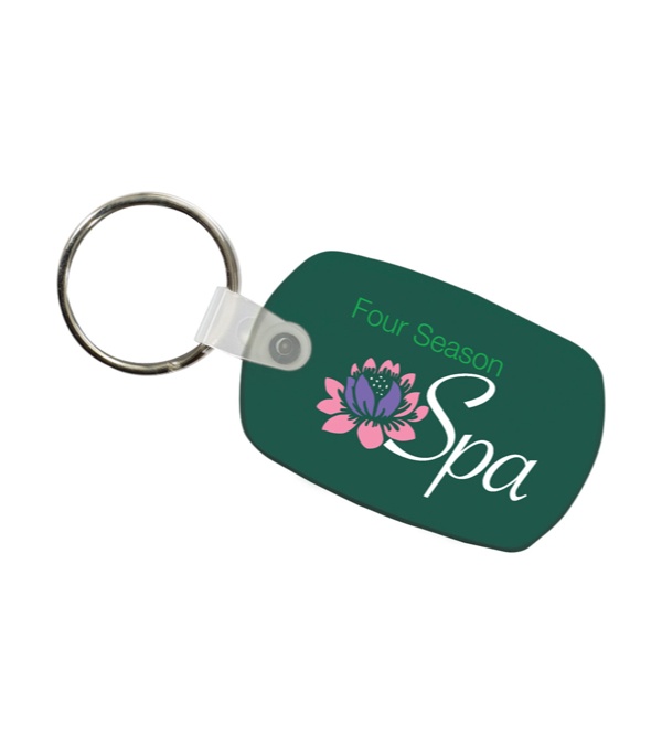 Logo Imprinted Key Fob -Full Color Imprint