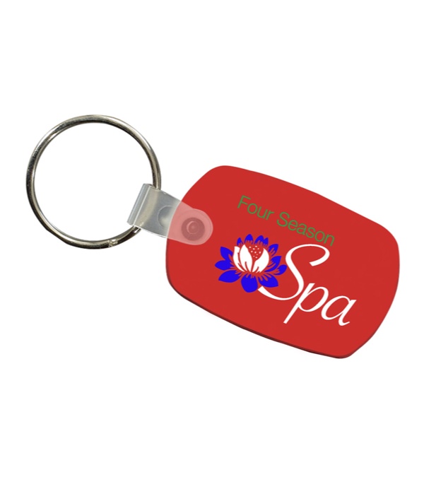 Logo Imprinted Key Fob -Full Color Imprint