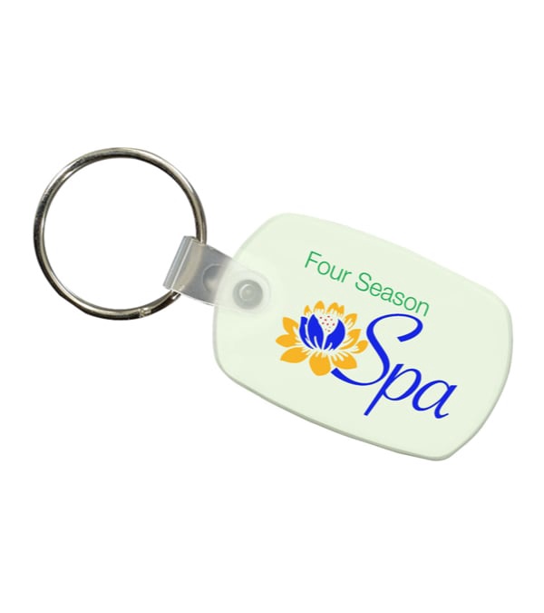 Logo Imprinted Key Fob -Full Color Imprint