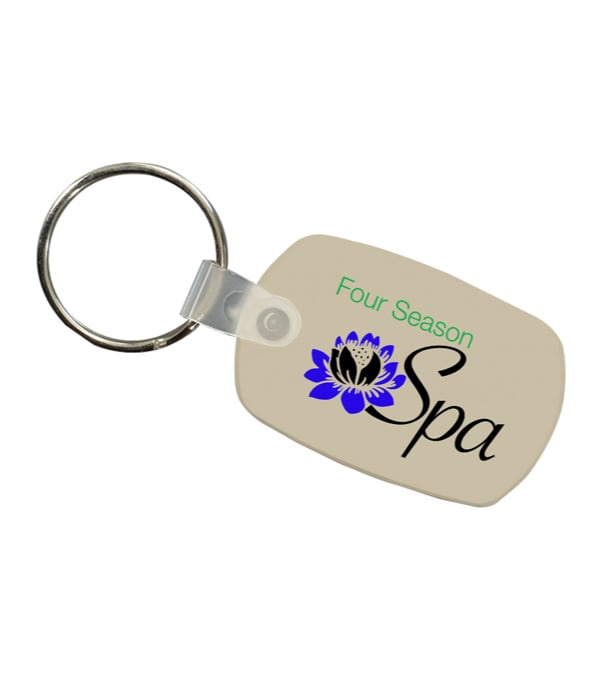 Logo Imprinted Key Fob -Full Color Imprint