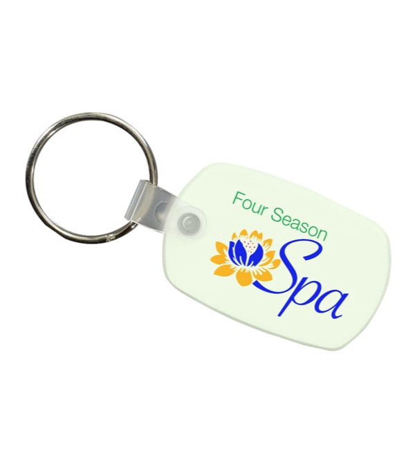 Logo Imprinted Key Fob -Full Color Imprint