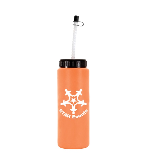32 oz. Sports Bottle with Flexible Straw
