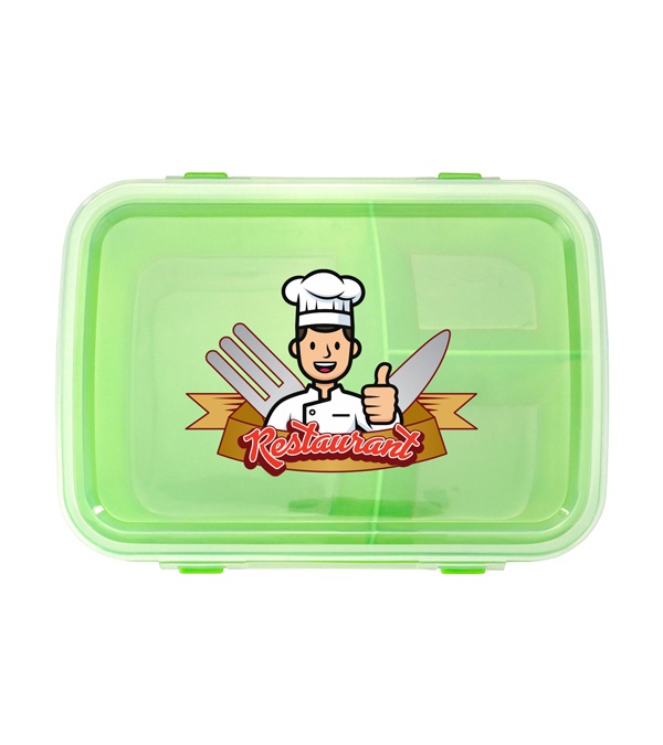 Full Color Lunch To Go Container