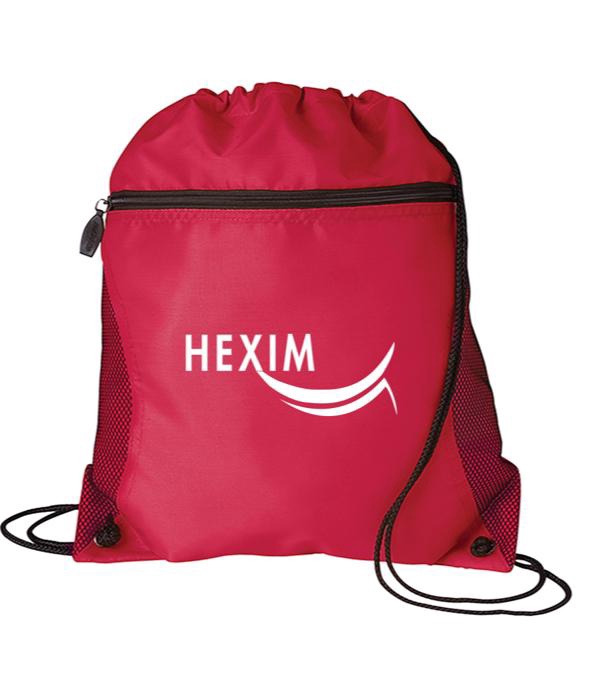 Mesh Pocket Drawstring Bag