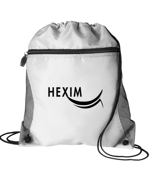 Mesh Pocket Drawstring Bag