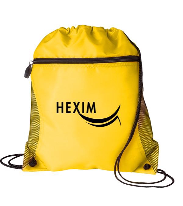 Mesh Pocket Drawstring Bag