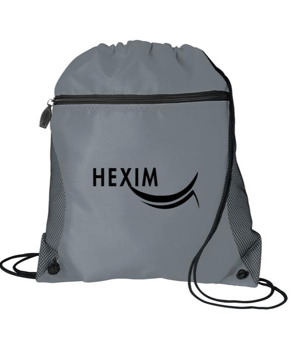 Mesh Pocket Drawstring Bag
