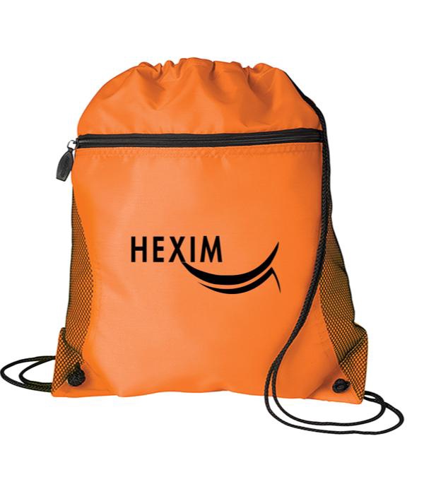 Mesh Pocket Drawstring Bag