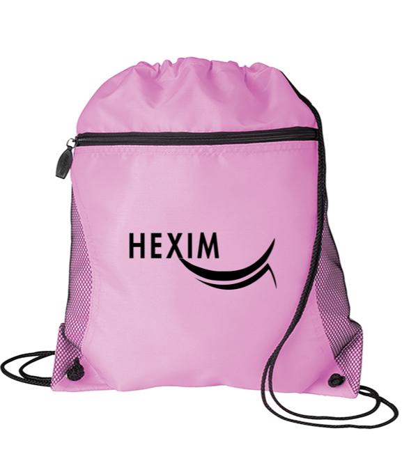 Mesh Pocket Drawstring Bag