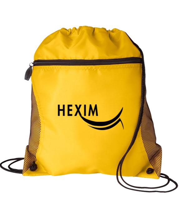 Mesh Pocket Drawstring Bag