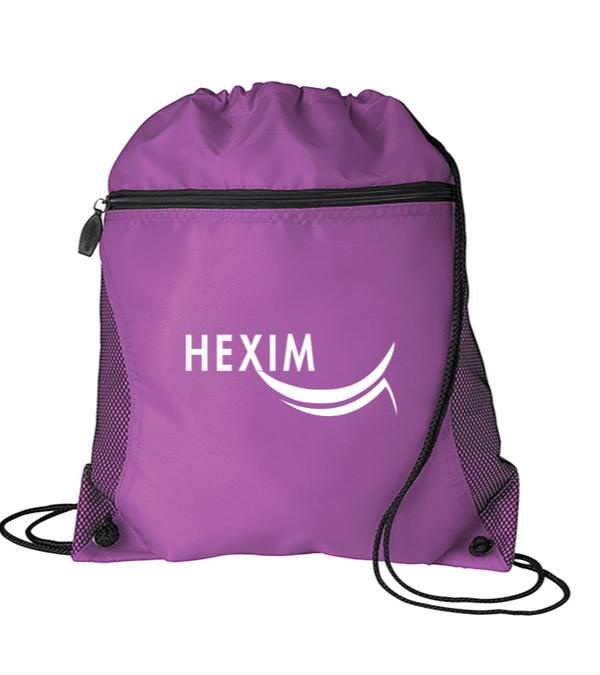 Mesh Pocket Drawstring Bag