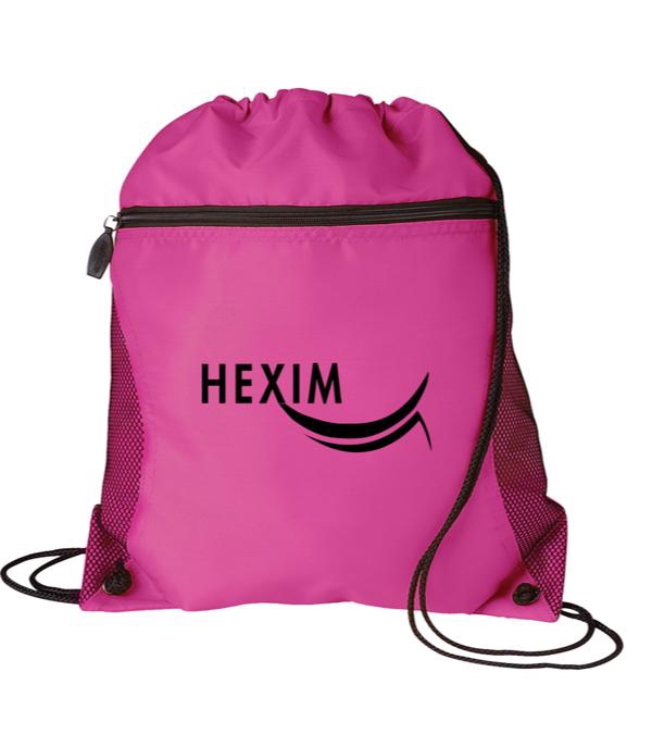 Mesh Pocket Drawstring Bag