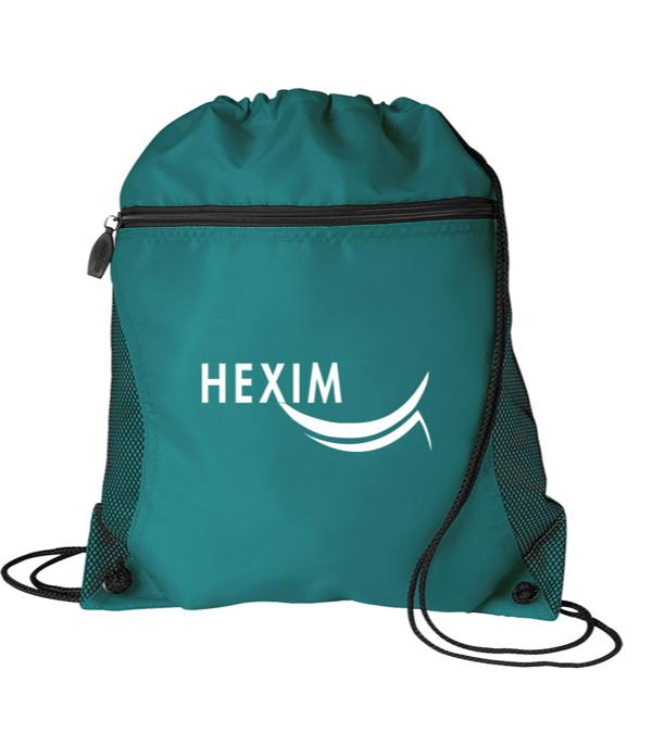 Mesh Pocket Drawstring Bag