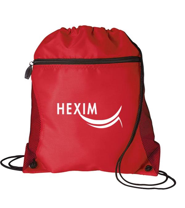 Mesh Pocket Drawstring Bag