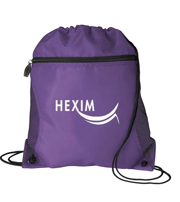 Mesh Pocket Drawstring Bag