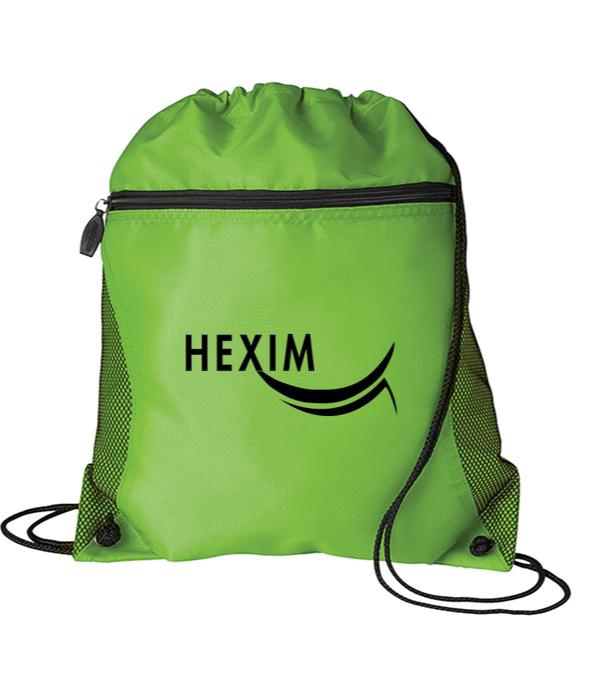 Mesh Pocket Drawstring Bag