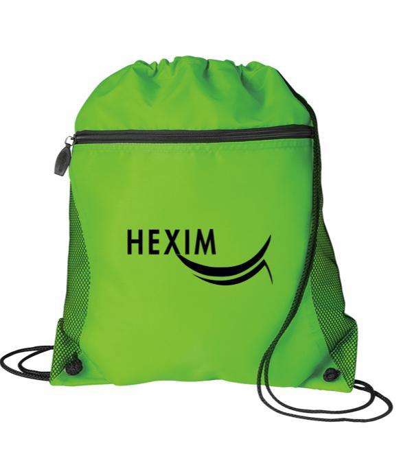 Mesh Pocket Drawstring Bag